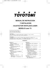 Toyotomi Laser 73 Manual De Instrucciones