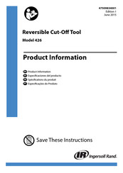 Ingersoll Rand 426 Instrucciones De Uso