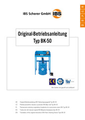 IBS Scherer BK 50 Manual De Instrucciones