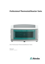 Metrohm 943 Professional Thermostat/Reactor Vario Manual