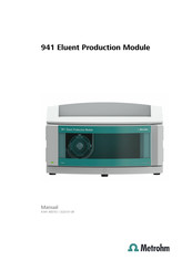 Metrohm 941 Eluent Production Module Manual