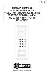 golmar PV-90Code/Plex Manual Del Usuario