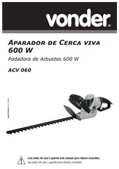 vonder ACV 060 Manual De Instrucciones