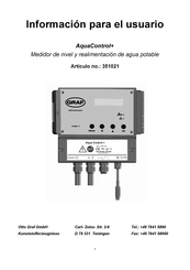 Graf AquaControl+ Información Para El Usuario