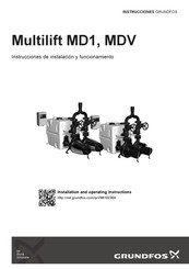 Grundfos Multilift MD1 Instrucciones De Instalación Y Funcionamiento