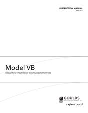 Xylem GOULDS VB Serie Instrucciones De Instalación, Operación Y Mantenimiento