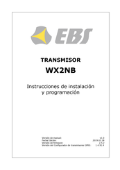 EBS WX2NB Instrucciones De Instalación Y Programación