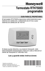 Honeywell RTH7500D Guía Para El Propietario