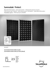 SolarWorld Sunmodule Protect SW mono Serie Instrucciones Para El Usuario