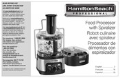 Hamilton Beach Professional 70815 Manual Del Usuario