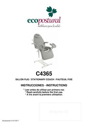 ECOPOSTURAL C4365 Instrucciones