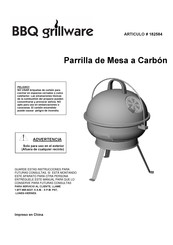 BBQ Grillware 182584 Manual De Instrucciones