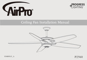 AirPro Progress Lighting P2560 Manual De Instalación