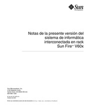 Sun Microsystems Fire V60x Manual Del Usuario