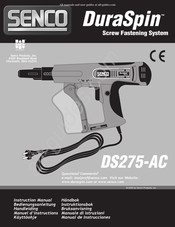 Senco DuraSpin DS275-AC Manual De Instrucciones