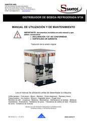 Santos 34-3 Manual De Utilización Y De Mantenimiento