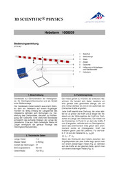 3B SCIENTIFIC 1008539 Instrucciones De Uso