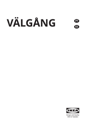 IKEA VÄLGANG Manual Del Usuario