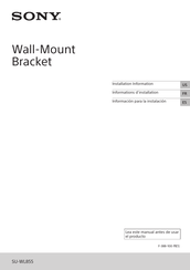 Sony SU-WL855 Información Para La Instalación