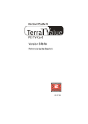 TerraTec ReceiverSystem TerraTValue BT878 Referencia Rápida