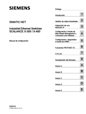 Siemens SIMATIC NET SCALANCE X-300 Manual De Configuración