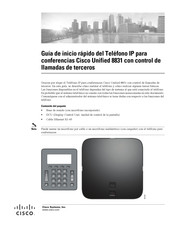 Cisco 8831 Guia De Inicio Rapido