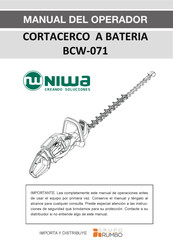 NIWA BCW-071 Manual Del Operador