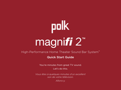 Polk Audio magnifi 2 Guia De Inicio Rapido