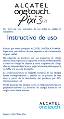 Alcatel Onetouch 9002A Instructivo De Uso