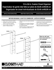 Emerson ClosetMaid CV12 Manual Del Usuario