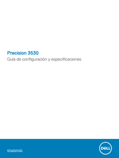 Dell Precision 3530 Guía De Configuración Y Especificaciones