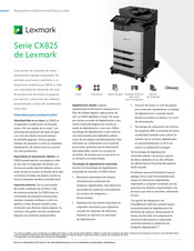 Lexmark CX825 Serie Manual Del Usuario
