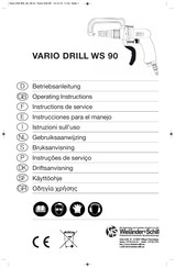 WIELANDER+SCHILL VARIO DRILL WS 90 Instrucciones Para El Manejo