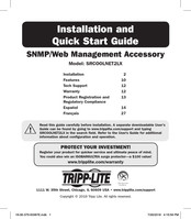 Tripp-Lite SRCOOLNET2LX Guía De Instalación E Inicio Rápido