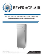 Beverage-Air PH2-1BG-PT Instrucciones De Instalaciones Y Funcionamiento