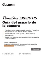 Canon PowerShot SX620 HS Manual De Usuario