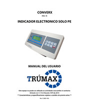 Trumax CONVERX SOLO PE Manual Del Usuario