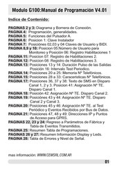 CEM G100 Manual De Programación