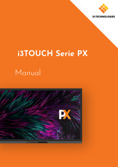 i3-TECHNOLOGIES i3TOUCH PX Serie Manual De Instrucciones