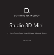 Definitive Technology Studio 3D Mini Guía De Preparación