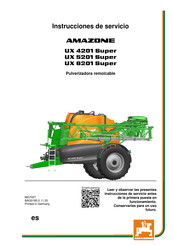 Amazone UX 6201 Super Instrucciones De Servicio