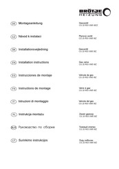 BRÖTJE CG 20 R03 VW5 WZ Instrucciones De Montaje