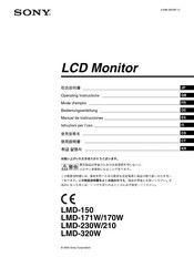 Sony LMD-320W Manual De Instrucciones