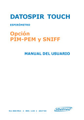 Sibelmed DATOSPIR TOUCH PIM-PEM Manual Del Usuario