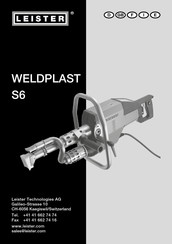 Leister WELDPLAST S6 Instrucciones De Funcionamiento