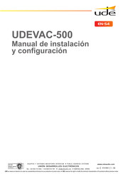 UDE VAC-500 Manual De Instalación Y Configuración