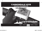 Cannondale IQ118 Guia Del Usuario