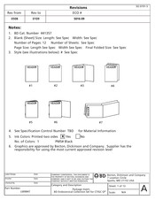 Becton, Dickinson and Company L009847 Instrucciones De Uso