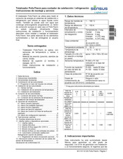 Xylem SENSUS PolluTherm 0617 Instrucciones De Montaje Y Servicio