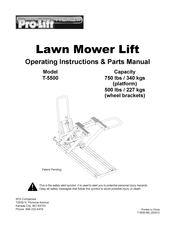 Pro-Lift T-5500 Instrucciones De Funcionamiento Y Manual De Piezas